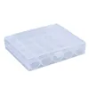 25pcs / ensemble Boîte à coudre à bobines vides Boîte de rangement de boîtier en plastique pour les bobines de machine à coudre avec des outils de couture de boîtier de filetage