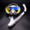 Single Goggles Swimming Snorkeling Suit TD101W Vuxen Full Dry Snorkel Equipment Diving Mask 236G