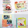 24pcs/set retro tarzı el yapımı zanaat kağıt diy albümü yeni yıl doğum günü kartı arka plan kağıdı scrapbooking kağıt paketi