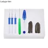 8pcs DIY Felting Tools Kit en feutre avec kit d'artisanat à l'aiguille Scissor Awl Laine d'accessoires de feuilles