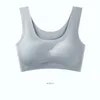 Camisoles & Tanks Big Size Underwear Women Seamless Comfortable Bra With Pad Tank Tops Sports Bras Without Bones Brassiere Sleep Yoga