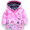 Bébé filles fleur de la veste d'automne de printemps moteur de vêtements d'extérieur enfants enfants à capuche à soupe de vent pour tout-petit caches bebes offres