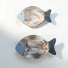 2pcsset木製の魚の壁の装飾クリエイティブ3Dハンド彫刻彫刻飾り飾りホームリビングルームオフィス背景装飾240407