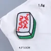 Cinese Mahjong Carattere cinese Southeast Northwest Camiliato Applique per patch per abbigliamento T-shirt adesivo badge patch