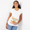 Oczekując małą dyniową ciążową koszulę Zabawne Halloween matka mama będzie tshirts w ciążę baby shower