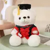 Plush Dolls Plush graduation teddy bear stuffed animals and graduate clothing Plush stuffed animal toys as gifts for graduate students J240410