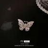 Korean Light Zircon Butterfly Clip with Minimalist and Unique Design Sense, No Ear Hole Earbone Clip, Elegant Earrings for Women