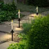 4 pezzi Candibelle a led a led solare giallo chiaro con candele a base di terra nera, sole ricaricabili da 7,5 pollici di candele da giardino da 7,5 pollici