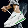 Casual schoenen Kwaliteit Heren sport sneakers lopen trendy air 2024 Ademend PU -leer voor mannen
