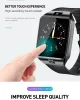 Watches DZ09 Smart Watch Men Sports Bluetooth Music Player Call Dial Smart Armband med kamera Fashion Smartwatch Support 2G SIM -kort