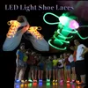 12 renk LED Flash Glow Ayakkabı Dantelleri Partisi Konser Disko Ayakkabı Strap Strap Glow Stick Shoelaces Erkek Kızlar Çok Milletli Ayakkabı Telleri