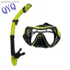 Дайвинг-маски Профессиональная подводная маска для дайвинга Scuba Diving Goggles Высококачественные всеотлитые сноркелины силиконовой дайвинг маска Y240410
