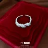 Güney Kore'den Zirkon sarılmış şerit yüzüğü, endeks parmak yüzüğü için şık yüksek dereceli, küçük ve minimalist tasarım, el sanatları