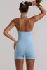 Backless Yoga Jumpsuits Women Sports Tracksuits Gym Clothing One-Piece Overall Fitness Bodysuits With Pads Tight Sexy Sportswear