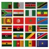 アフリカ旗エジプトケニアアルジェリアナイジェリアアンゴラチュニジアモロッコスーダンマルタナミビアガーナモザンビーク刺繍パッチ