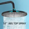 Varm kall mixer dusch set badrum termostatiskt badsystem badkar väggmontering spa regn fall kran moderna lyxkranar system