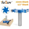 Yusun Six Blade Z6 T Type Slotting Cutter 6 Cutters Router Bit Woodworking Milling Cutter For Wood Bit Face End Mill Tools Tools