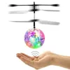 LED Flying Toys Kolorowe mini dron Led Led RC Drone Latający Helikopter Light Ball Crystal Ball Indukcja Dron Quadcopter Aircraft Dziecięce zabawki 240410