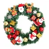 Decorative Flowers 2024 Christmas Wreaths Most Wreath Styles With Creative Pendants Door Window Wall Hanging Navidad Garlands Ornaments