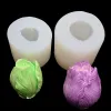 1PCS 3D Tulip Flower Soap Mold Silicone Mold para sabonete Fazendo molde de silicone de velas chocolate