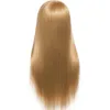 Dolls głowa z wysokiej jakości wysokiej jakości włosy o wysokiej jakości 65 cm Głowa manekina do fryzjerskich fryzjer