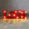 Proposition romantique de la Saint-Valentin 3D LOVE LED LETTRE LETTRE LETURE NIGHT LEILLE LAMBRE DE TABLE DE TABLE LAMPE LAMER