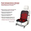 Car Seat Covers Heated Cushion For Universal Durable Thicken Cloth Fast Electric Heating Pad Styling Winter Seats Auto Accessories