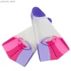 Accessori per immersioni Fine da allenamento per nuoto per bambini Silicone Fins di nuoto flessibile con strumento di addestramento del sacchetto di stoccaggio Y240410