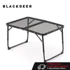 Móveis de acampamento Mesa portátil Black-Deer-Deer Camping Dobrando Ferro Piquennic Ultra Light Garden Desk Ultralight