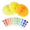 5pcs 20cm 25cm 30cm Colorful Tissue Paper Fans Wedding Hanging Decor Cut-out Paper Wheel For New Year Birthday Party Supplies
