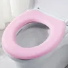 Coperchio appiccicoso del sedile del toilette appiccicoso bagno lavabile pad del coperchio e stiramento riutilizzabile a forma di rivestimento in velluto in rilievo solido