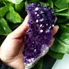 80-100g Natural Brésilien Brésilien Amethyst Stone Quartz Cluster Cluster Druzy Geode guérison Spécimens de roche minérale Ornement décor