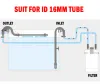 Sunsun Inlet Outlet Conctor Kit Strect Scistwoplow Specpale для 12 мм 16 мм ID Tube HW серия внешнего фильтра аквариум -аквариум аквариум аквариум