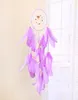 LED Light Dream Catcher Faimmade Feathers Car Home Mur Hanging Decoration Ornement Gift Dreamcatcher Wind Chime Party Decoration 6711058