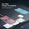 Chargers Essager 3 In 1 Manyetik 15W Qi Kablosuz Şarj Cihazı Katlanabilir Şarj Cihazı İPhone 13 12 /AirPod /Iwatch 7 6 Xiaomi Hızlı Şarj