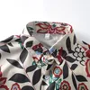 Men's Casual Shirts Beach For Men - Top Quality Turtle Neck Red Print In 2 Colors