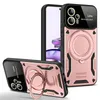 Ring Kickstand Phone Case per iPhone 15 Pro Max 14 Plus 13 12 11 Samsung Galaxy S24 Ultra S23 S22 Supporto per copertina magnetico Shock Affronta Carica wireless in stock