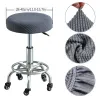 둥근 의자 의자 덮개 탄성 바 의자 덮개 제거 가능한 의자 슬립 커버 세탁기 바스 풀 좌석 케이스 Housse de Chais