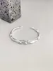 Bangle authentine Simple Style Series Natural Pearl Exquis 925 Bracelet en argent sterling bijoux de mode