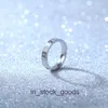 Top End Designer Rings for Womens Titanium Steel All-Nail Ring Fashion Rose Gold rostfritt stål Sex-diamant Par Ring Original 1: 1 med logotyp
