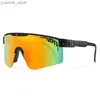 Perges extérieures Lunes à vélo à l'épreuve du vent Lunettes de soleil extérieures Men Femmes Sport Running Goggles UV400 Bike Fashion Shades Eyewear Without Box Y240410