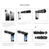 Lens Apexel Televery Lens Series HD 36x 66x Phone Phone Camera Zoom Monocular Telescope Lenses + Selfietripod avec télécommande pour smartphones