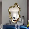 Grande specchio decorativo che fa un trucco a appenderla piena corpo irregolare specchio decorativo bagno espejo grande decorazione della casa