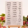 2020 English Alphabet Letter Clear Stamps Diy Scrapbooking Craft Supplies Silicone Seal Fotoalbum Transparent för stämpel