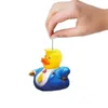 Ducks Rear View Miroir Chain Chain Car Decoration Plat acrylique Trump Pendant 0422