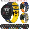 Band de sangle de silicone de 20 mm pour Garmin Forerunner 245 645 MUSIQUE 158 SPORT DU SPORT POUR VIVOACTIVE 3 3T VIVOMOVE HR BRACELET CORREA