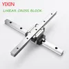 Cross Slide Linear Guide Block Carriage 2 st Linear Rail + 1pc Cross Block Set Angle Linear Rail 3D Printer Parts CNC