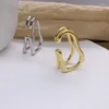 Pendientes de espalda 1 PPCS Punk Metal Doble Mape Earghlip para mujeres Sin clips de envoltura geométrica de auriculares geométricos Regalos de joyería E038