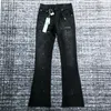 Jeans masculinos Men Men Random Paints Black Flare