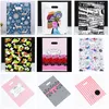 10pcs 20x26 25x35 30x40 Plastic Bags Handles Cloth Shops Packaging Gift Package Pouch Storage Bag Jewelry Wedding Party Supplies